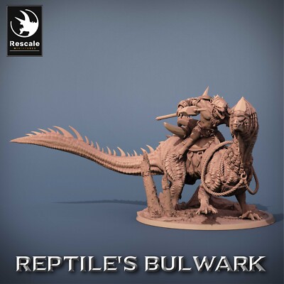 Echsenmenschen Reiter C7 - Reptiles Bulwark - Lord Of The Print - 28mm Tabletop