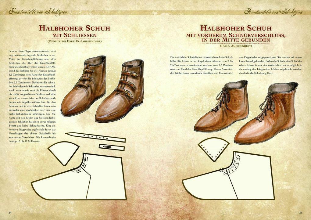Thumbnail - Kleidung Des Mittelalters Selbst Anfertigen - Schuhe Des Hoch- Und
