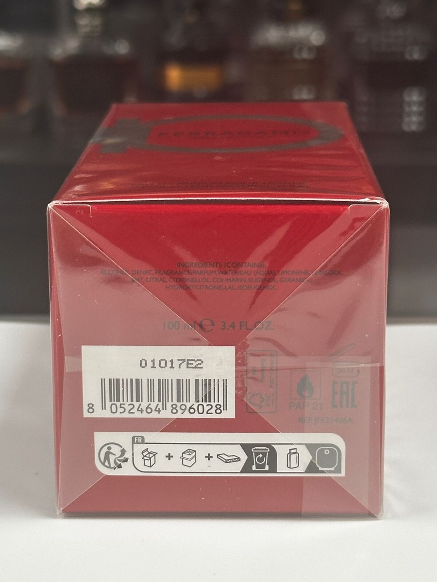 Salvatore Ferragamo Red Leather Eau de Parfum for Men 3.4 fl