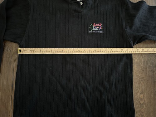 Crazy Shirts Hawaii San Francisco bestickter Pullover Gr. Medium schwarz - Bild 6 von 7