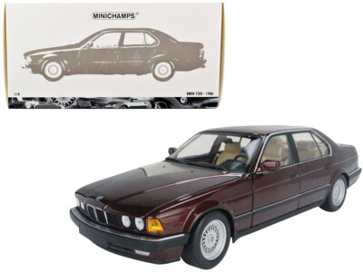 Minichamps 1986 BMW 730I (E32) Dark Red Metallic 1/18