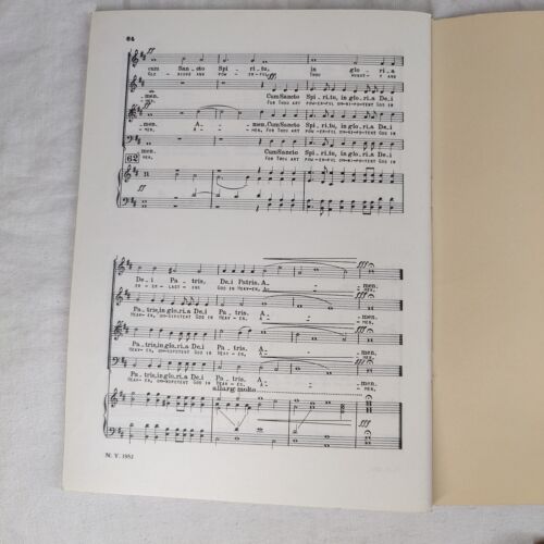 Rare 1970s Vtg "GLORIA" Antonio Vivaldi Mixed Chorus & Organ Choral Music - Picture 14 of 24