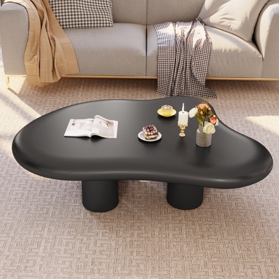 GUYII Black Cloud Coffee table Small End Table Modern Side Table With 4 Legs