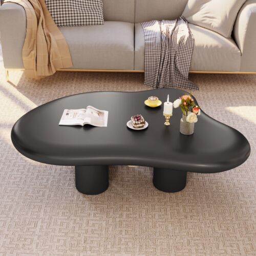 GUYII Black Cloud Coffee table Small End Table Modern Side Table With 4 Legs