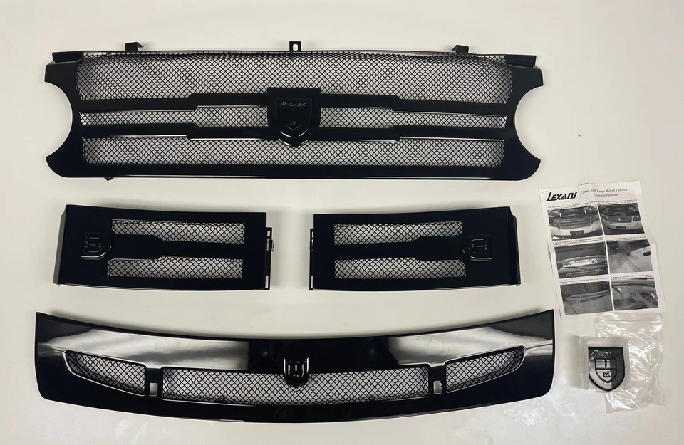Lexani LG-640002 Complete Grille Kit Black For 06-09 Range Rover *See Descript. - Image 2 of 4