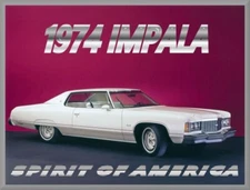 1974 Chevrolet Impala "Spirit of America" Coupe, Refrigerator Magnet, 42 MIL