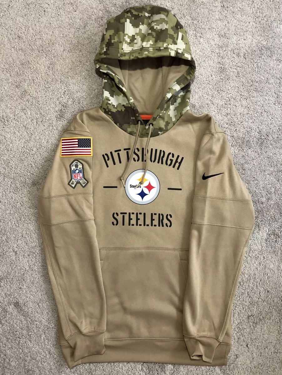 Pittsburgh Steelers Nike Salute To Service Hoodie Women's S NFL