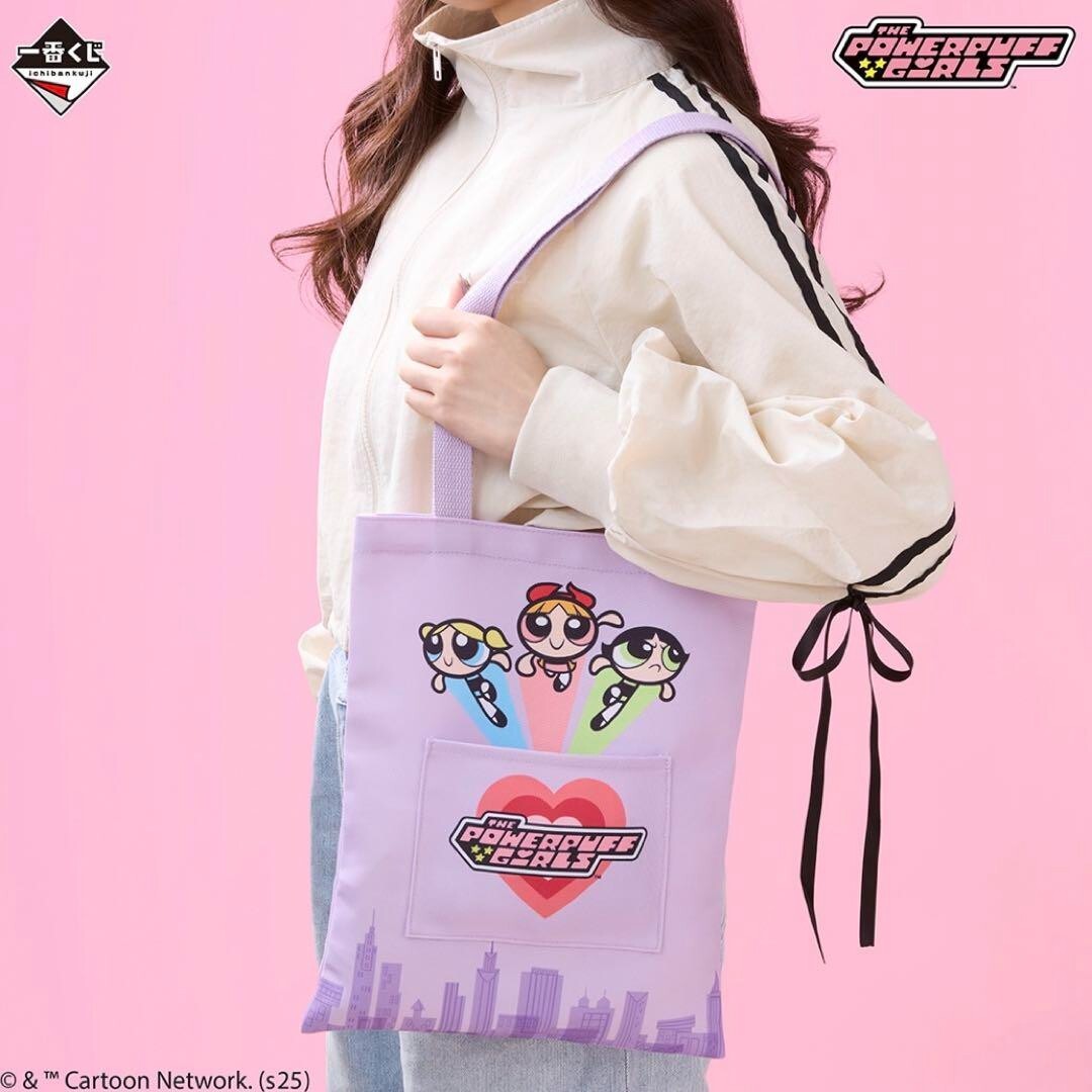 BANDAI Ichiban Kuji The Powerpuff Girls C Prize Girls' Tote Bag