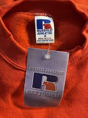 Vintage Deadstock Russell Athletics Blank Red Made in USA 50 Vintage Deadstock Russell Athletics Blank Red Made in USA 50