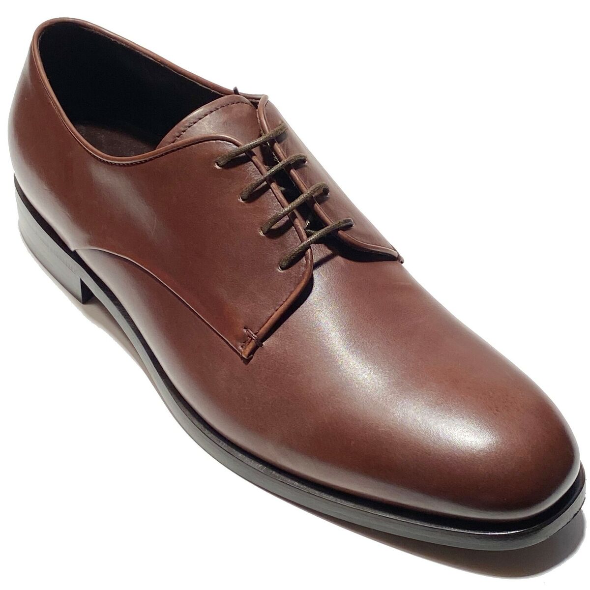 Giorgio Armani ITALY Brown Leather Formal Dress Almond Toe Giorgio Armani ITALY Brown Leather Formal Dress Almond Toe