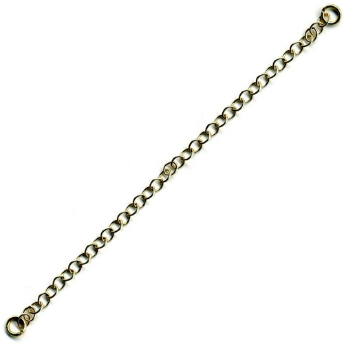 9 kt Weißgold Halskette Halskette Verlängerungsarmband Sicherheitskette 2 Ösen - FS24