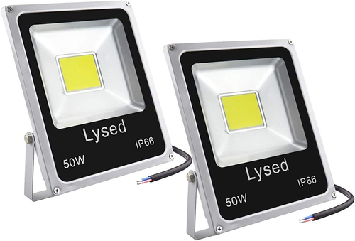 50W 12V LED Flood Lights 2-Pack, DC 12V-60V Daylight White Security Light Outdoo - Picture 8 of 12