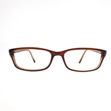 WP3001 BR Brown Rectangular Womens Full Rim Eyeglasses 53-16-135