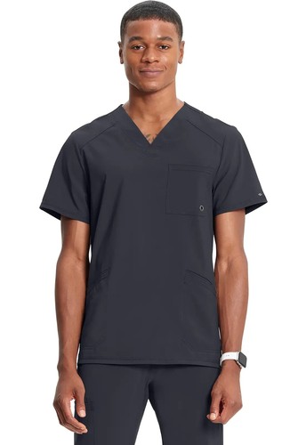 Infinity Men's V-Neck Top Pewter Medium