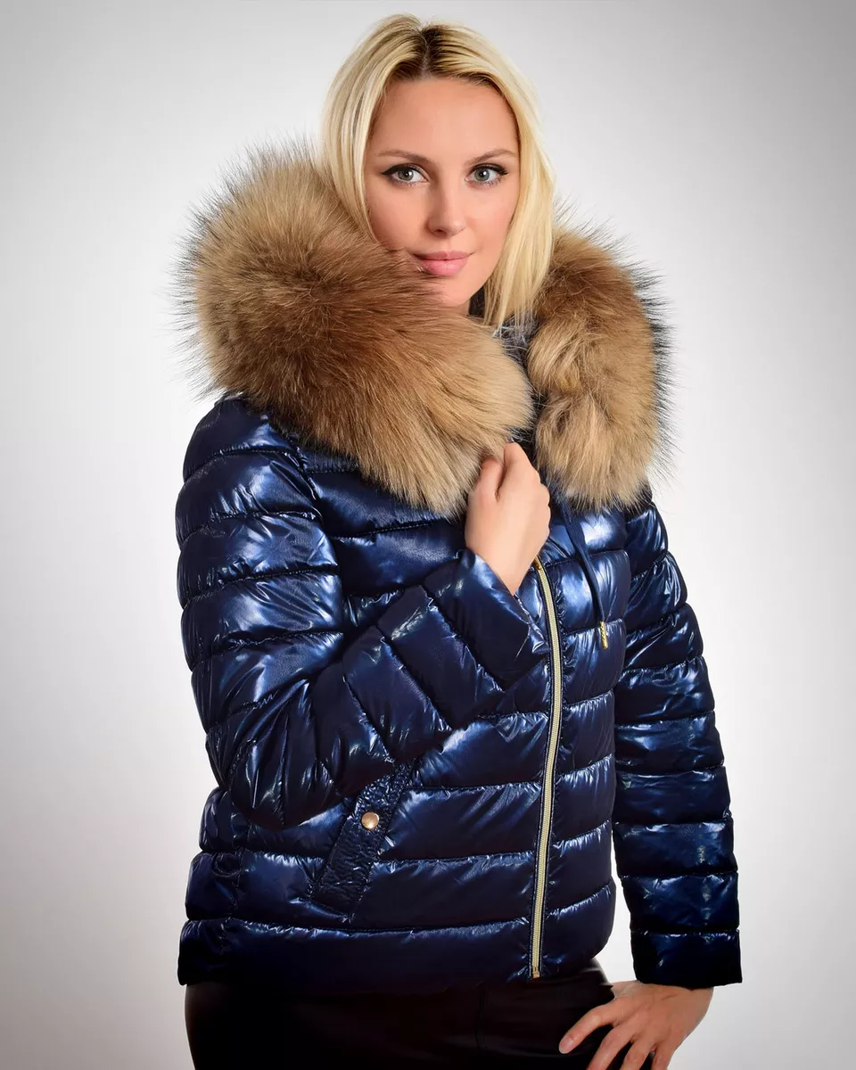 Women's short store navy jacket