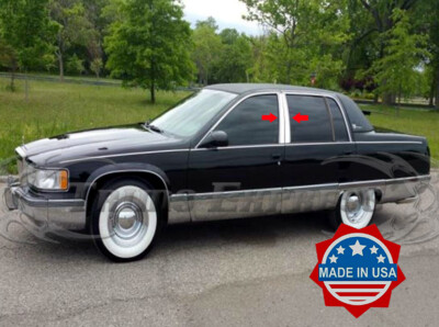 1993-1996 Cadillac Fleetwood 4Pc Stainless Steel Chrome Pillar