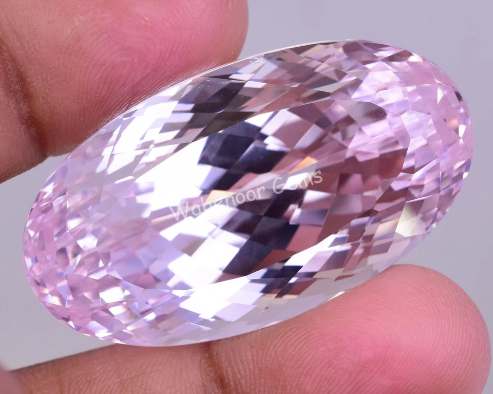 GIGANTIC 194,60 quilates morganita rosa natural ovalada certificada piedra preciosa impecable Foto 4 de 4
