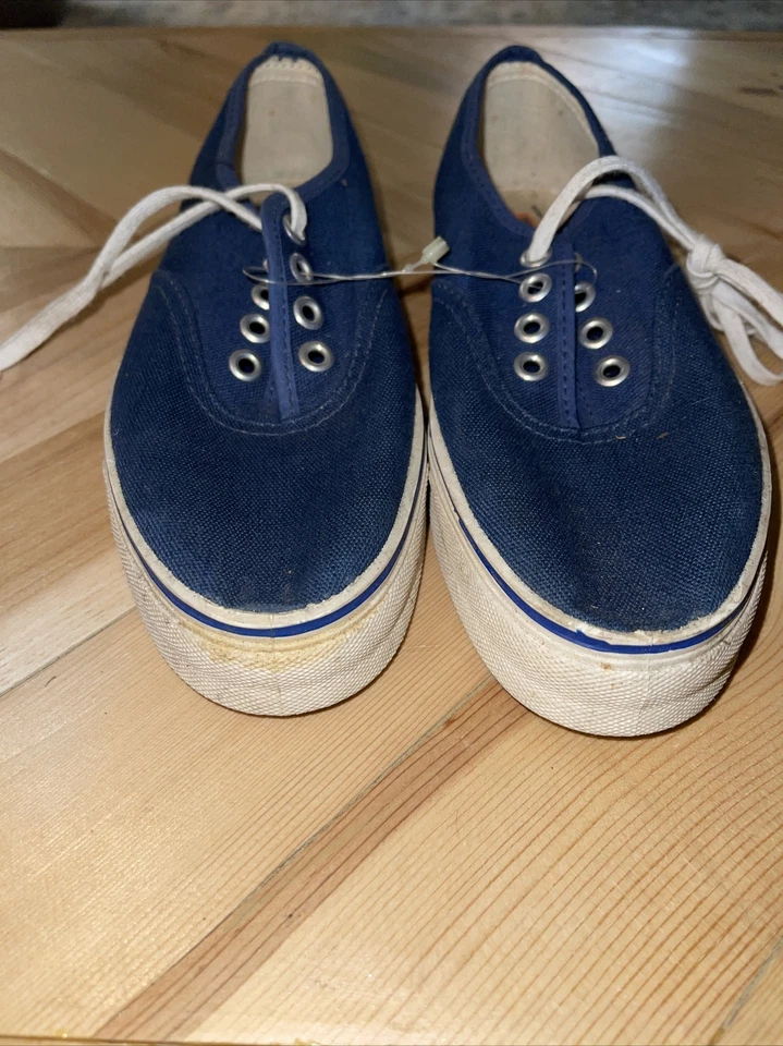 Zapatos Converse Boaters de Colección Años 70 Lona Azul US4.5 Etiqueta Azul Foto 3 de 4