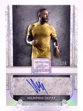 2022 Leaf Ultimate Soccer Silver Auto MEMPHIS DEPAY 2/4 #BA-MD1 SSP!