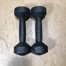 2- 5 Lb Dumbbells Dumbbell Weights