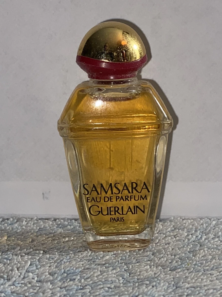 Vintage Guerlain Samsara Eau De Parfum 1/4oz/7.5 mL Splash Miniature Bottle
