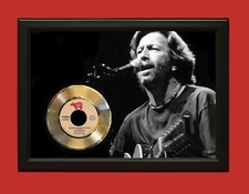 Eric Clapton Poster Art Wood Framed 45 Gold Record Display C3
