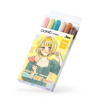 Copic Ciao illustration set mini (pop) illustration marker marker marker pen