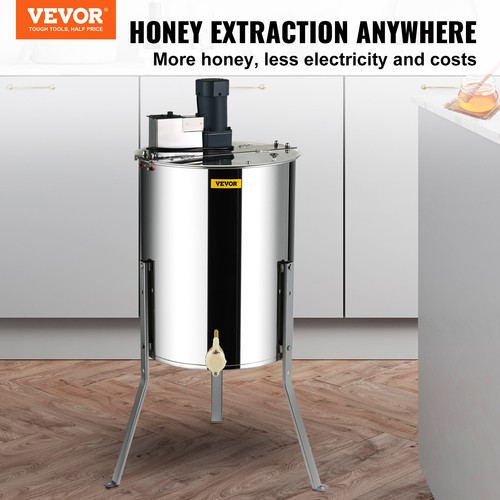 VEVOR Extractor Eléctrico de Miel de Acero Inoxidable Capacidad de 4/8 Marcos - Imagen 2 de 12