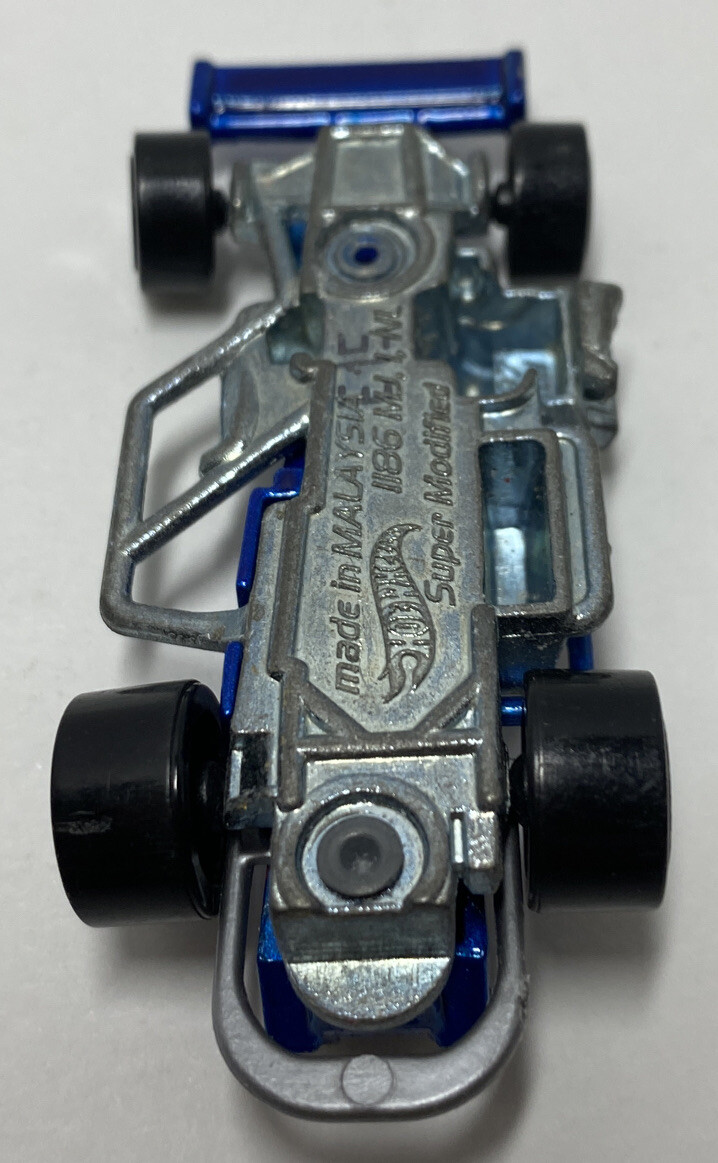 Vintage 1997 Mattel Hot wheels Blue Super Modified Lucas Oil Race Car Diecast eBay