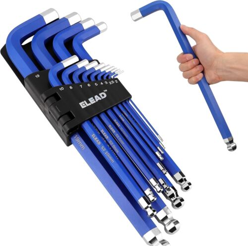 Extra-Large 13-Piece Hex Key Wrench Set for Automotive & Home Use | S2 Steel - Picture 3 of 11