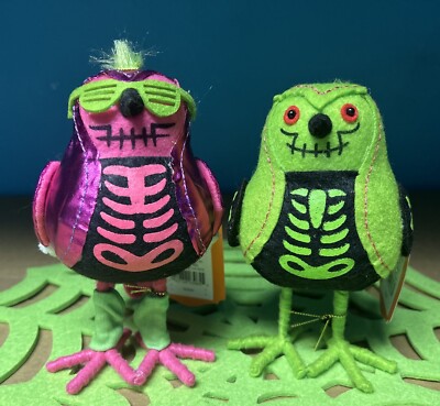 TARGET HYDE & EEK FEATHERLY FRIENDS 2024 BIRDS - GLITTERS & X-RAY - Set of 2