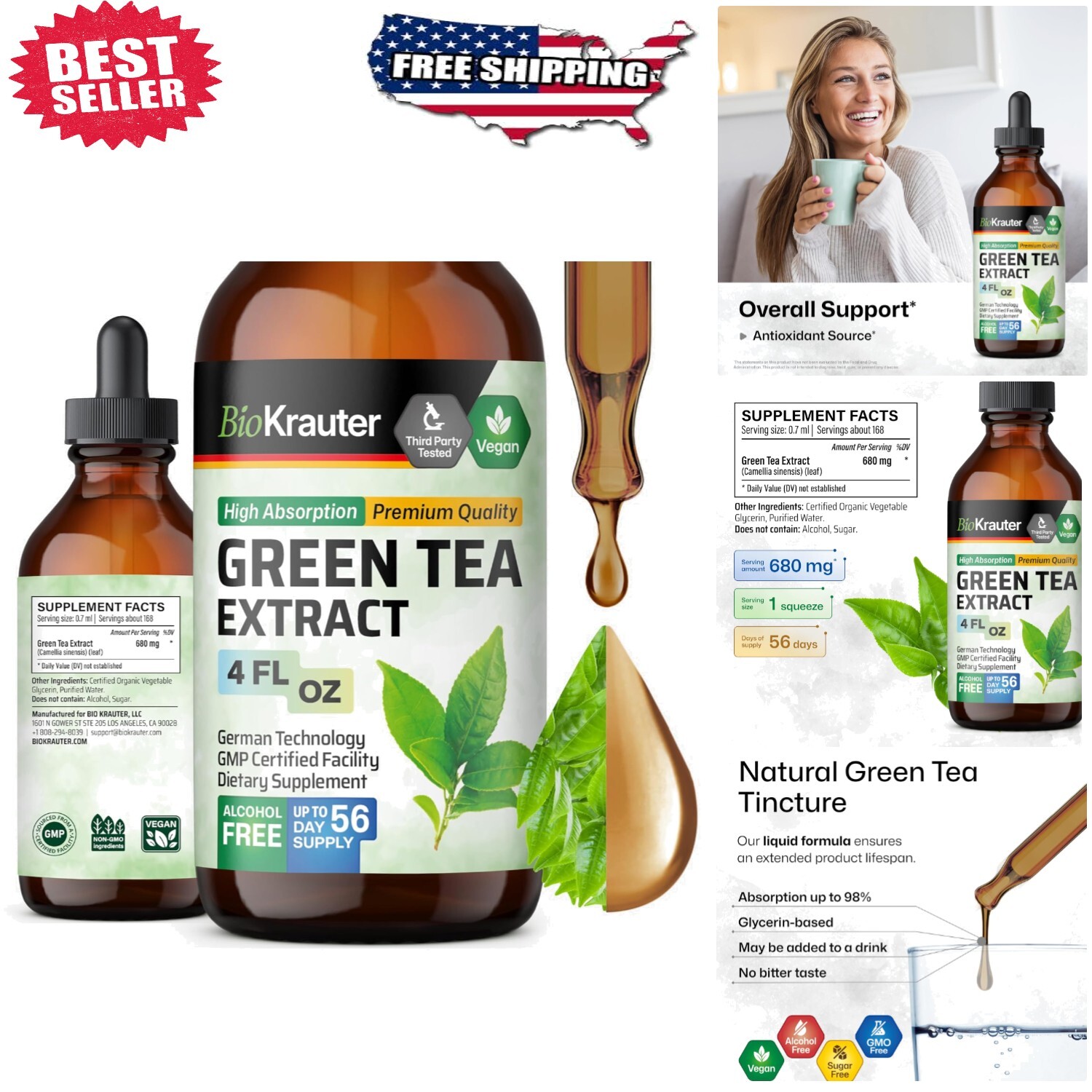 Extract Drops - Antioxidant Boost, Alcohol-free &