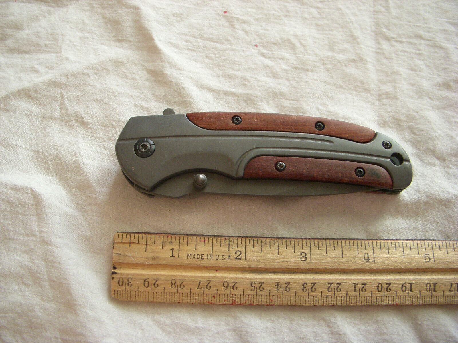 Browning DA43 Wood Assisted Single Blade Locking Knife 