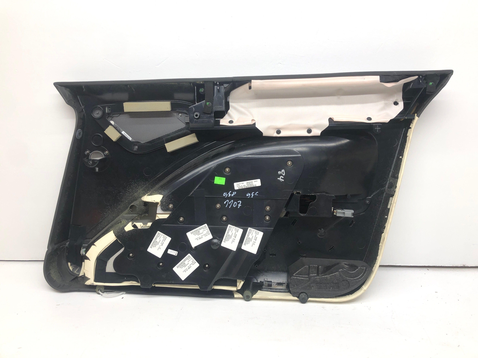 2010-2020 ASTON MARTIN RAPIDE LEFT FRONT DOOR PANEL TRIM COVER BEIGE LEATHER OEM