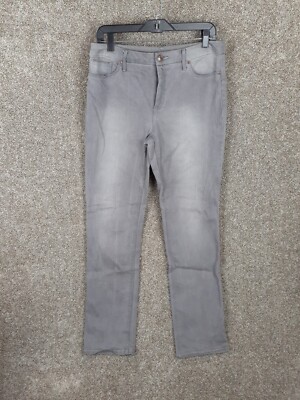 Chicos So Lifting Slim Leg Jeans Women 0.5 Reg Gray Wash Mid Rise Stretch Casual
