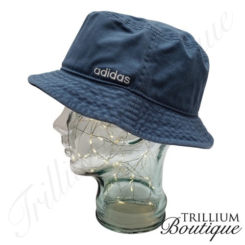 Adidas Hat Bucket Altered Blue White Women Essentials Wide Brim Outdoor!! - Picture 3 of 4