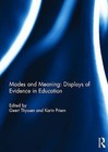 Modes and Meaning: Displays of Evidence in Education by Taylor & Francis Ltd (Hardback, 2016)