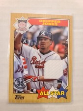 2022 Topps Series 2 1987 All-Star Jersey Relic Chipper Jones #87ASR-CJ Braves