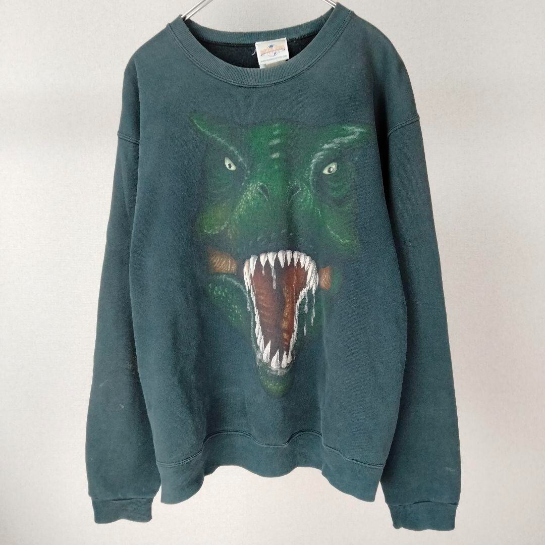 Extremely rare 90s Sweatshirt Jurassic Park T-Rex Street [Shipping