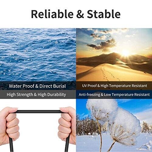 10Gbps Cat7 Ethernet Cable 600MHz Direct Burial Outdoor UV Proof LAN Cable for G - Picture 3 of 7