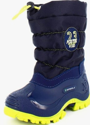 Spirale Eric Jungen Winterstiefel,Blue/Lime,Warmfutter,Wasserabweisend Größe 21
