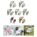 2Pcs Wedding Arch Flowers Corner Flowers for Anniversary Wall Wedding Chair