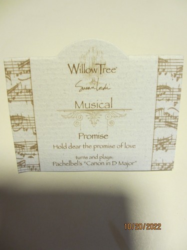 Willow Tree "Promise" 9" Musical, Sculpted Figurine - Picture 6 of 10