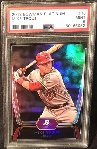 2012 Bowman Platinum Mike Trout #16 PSA Mint 9