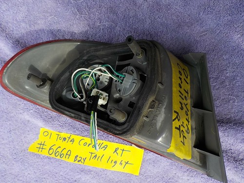 2001 toyota corolla right rear back tail light tailight taillamp lamp 666a b24 - Picture 7 of 11