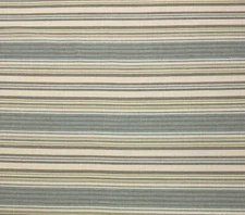 BALLARD BUNNY WILLIAMS TRELLIS STRIPE SKY HERRINGBONE SUNBRELLA FABRIC BTY 54"W