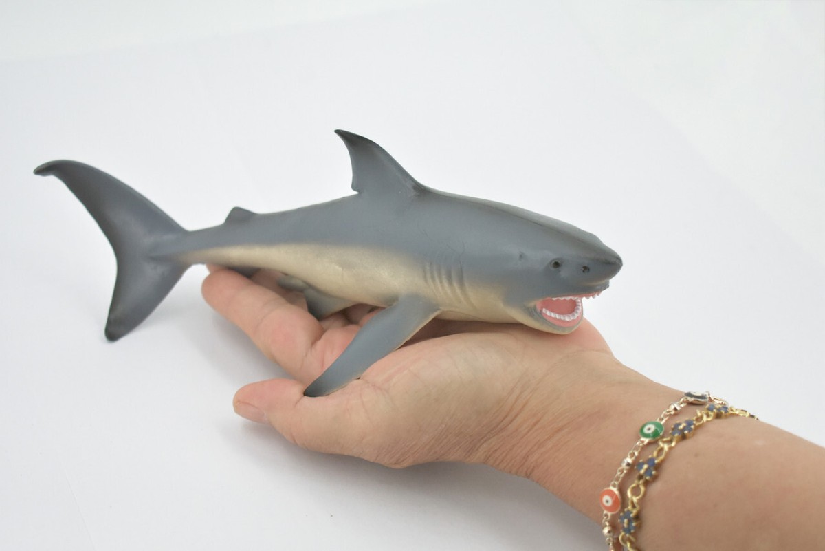 Great White Shark, Realistic, Rubber, Figure, Model, Toy, Gift