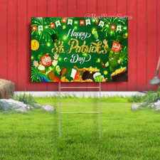 St Patricks Day Decor,St Patricks Day Backdrop Yard Sign, Saint Patricks Day Acc