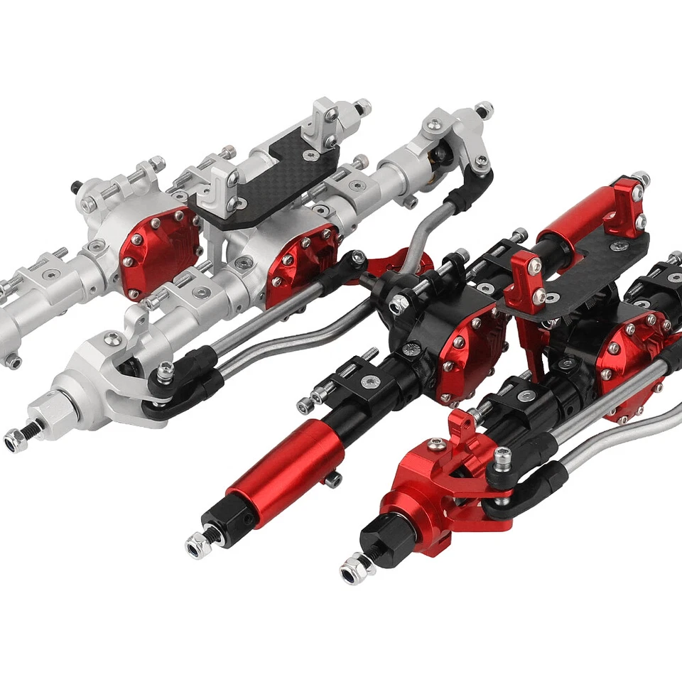 SCX10 II RC Oruga Metal Aleación Ejes Rectos Delanteros Traseros para 1/10 Axial 90046 Foto 2 de 4