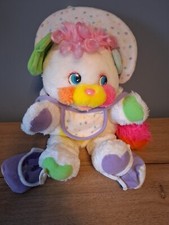 peluche popples BEBE complet avec chausson et bavoirs  mattel vintage 1986